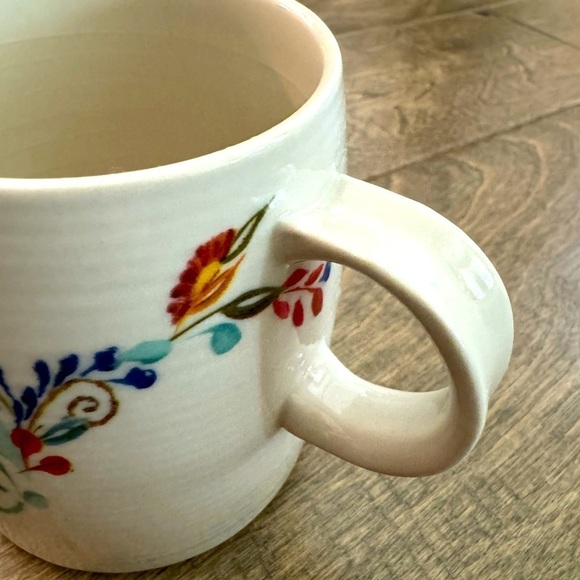 Anthropologie Starla M Halfmann Monogram Letter B Petal Palette Coffee Tea Mug - Picture 4 of 6